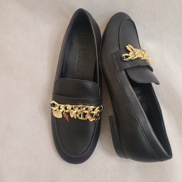 Karl Lagerfeld Paris Women’s Black Loafers